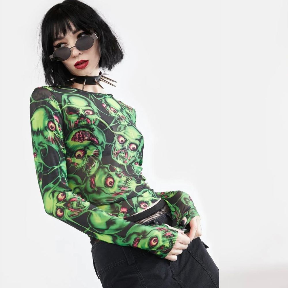 Brain Drain Mesh Top